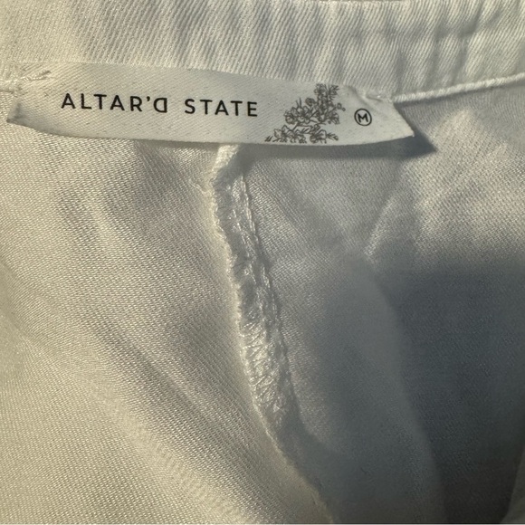 Altar'd State Soft White Babydoll Top | Very Good Condition - Picture 6 of 8